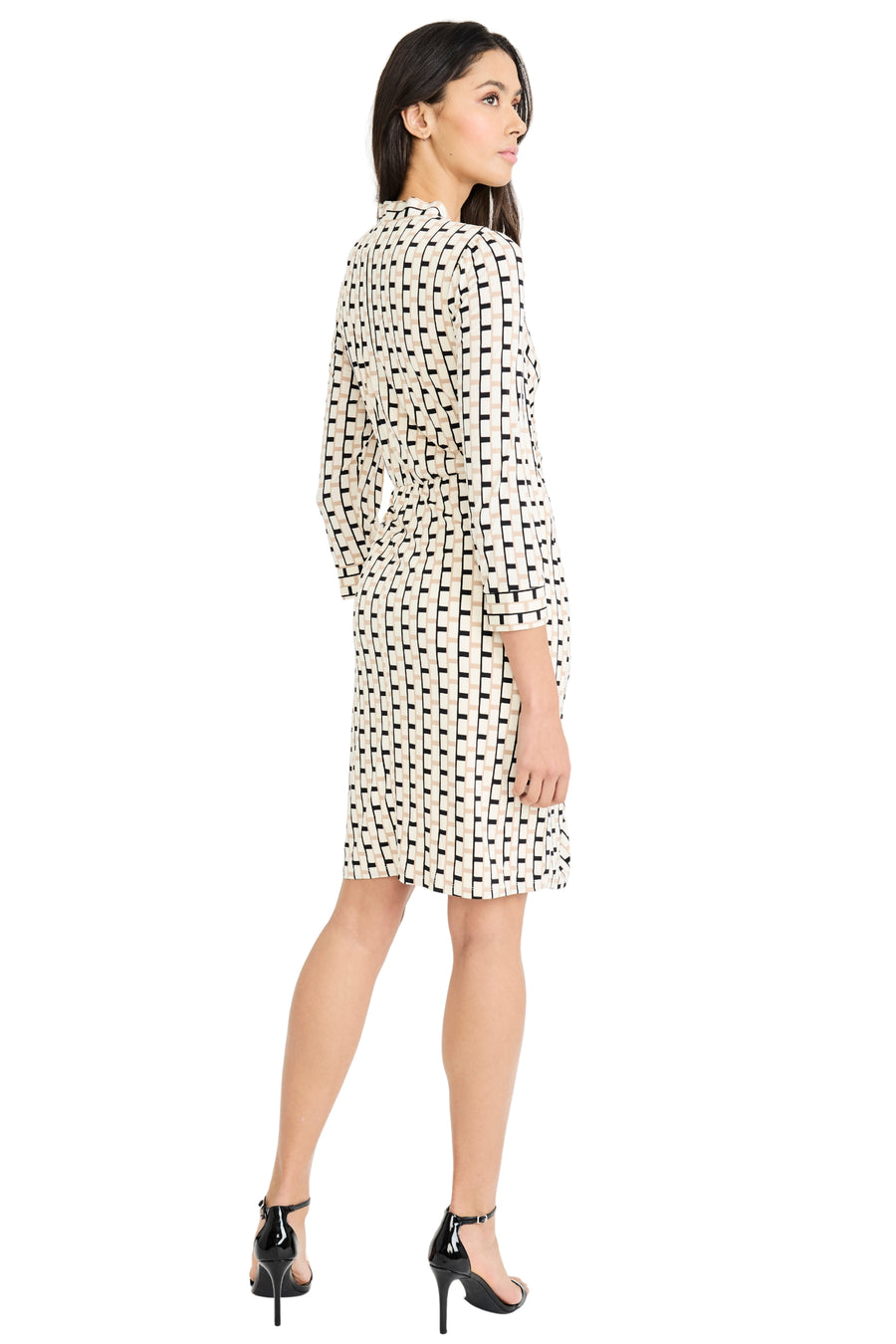 Rosaline 3/4 Sleeve Dress in Stretch Jersey
