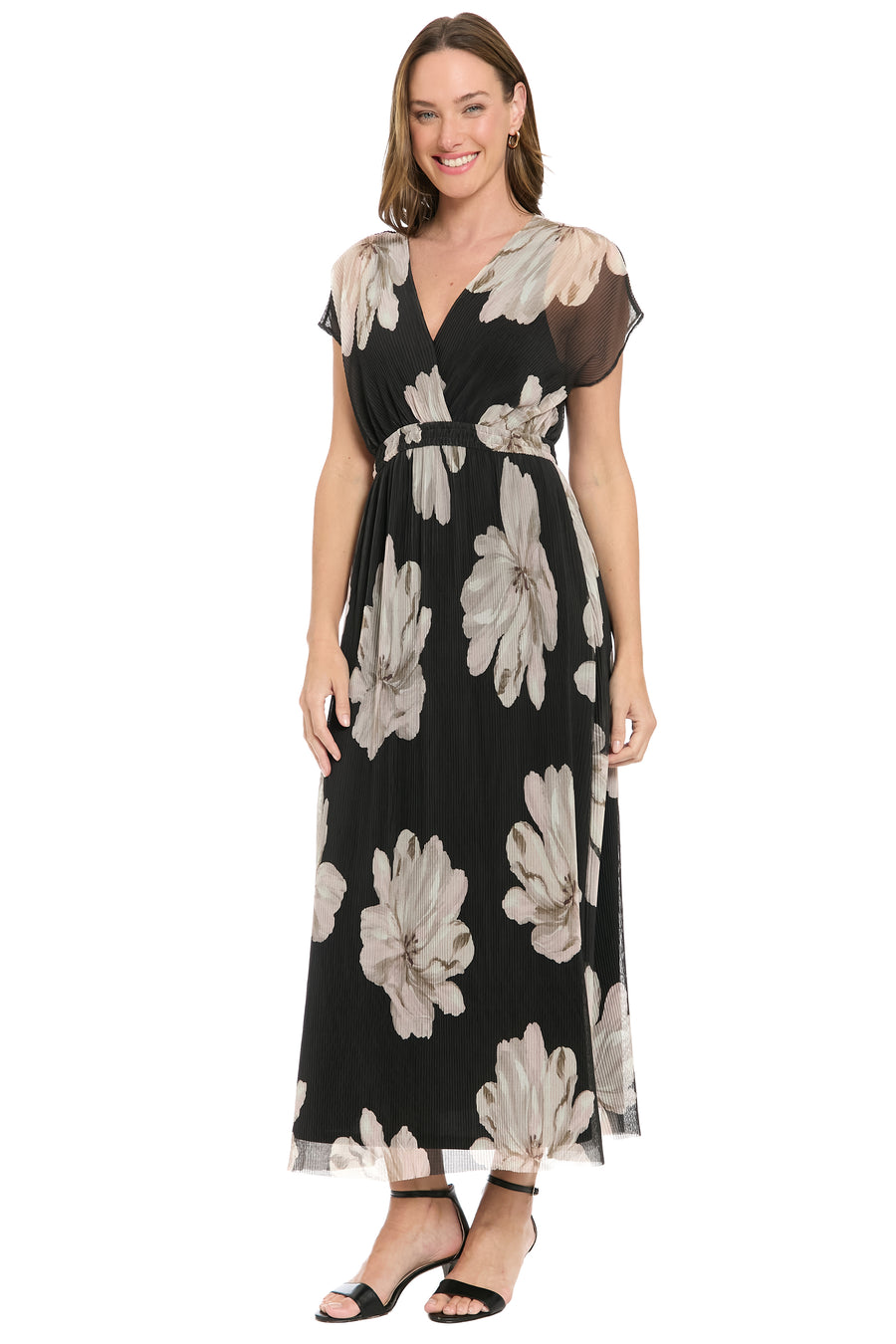 Diondra Empire Pleated Mesh Midi