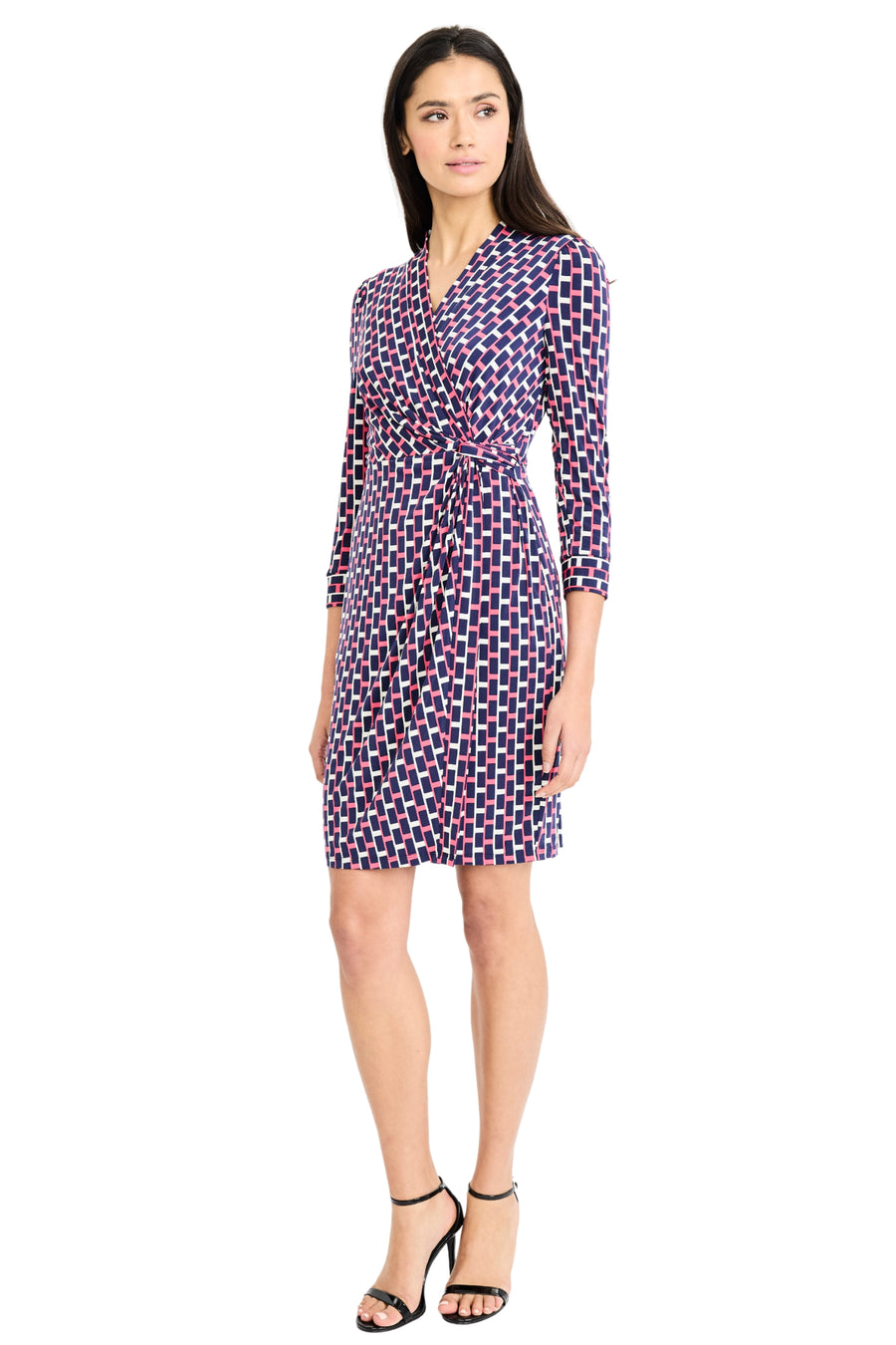 Rosaline 3/4 Sleeve Dress in Stretch Jersey