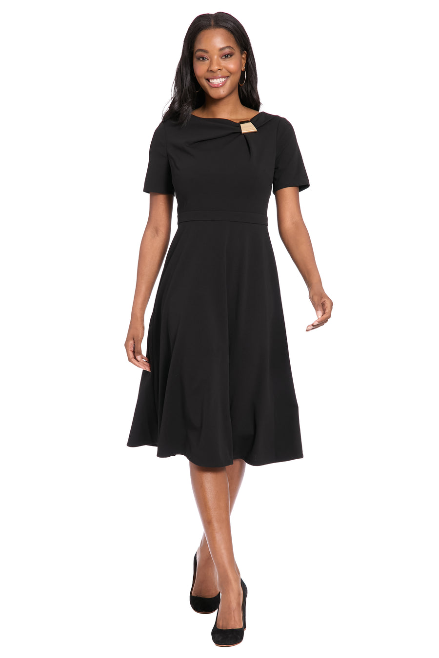 Colleen in Solid with Metal Trim