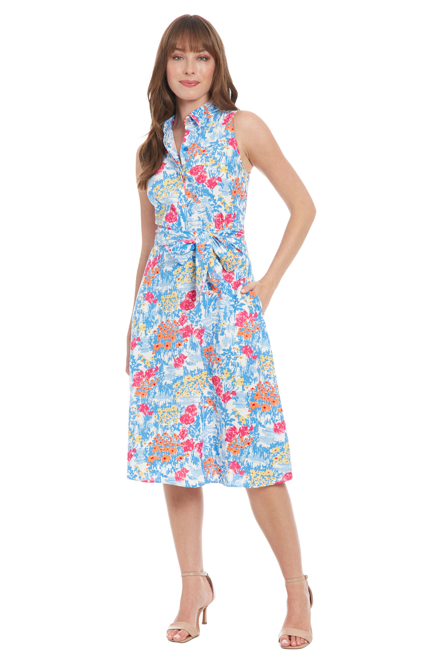 Manuela Shirtdress: in Artistic Floral