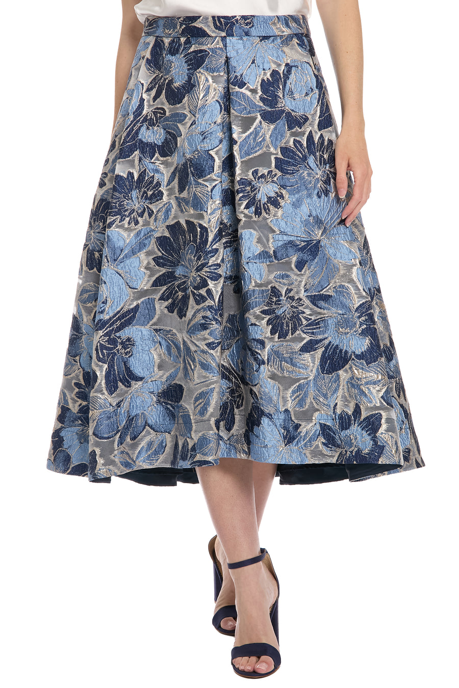 Gramercy Skirt in Floral Organza Jacquard