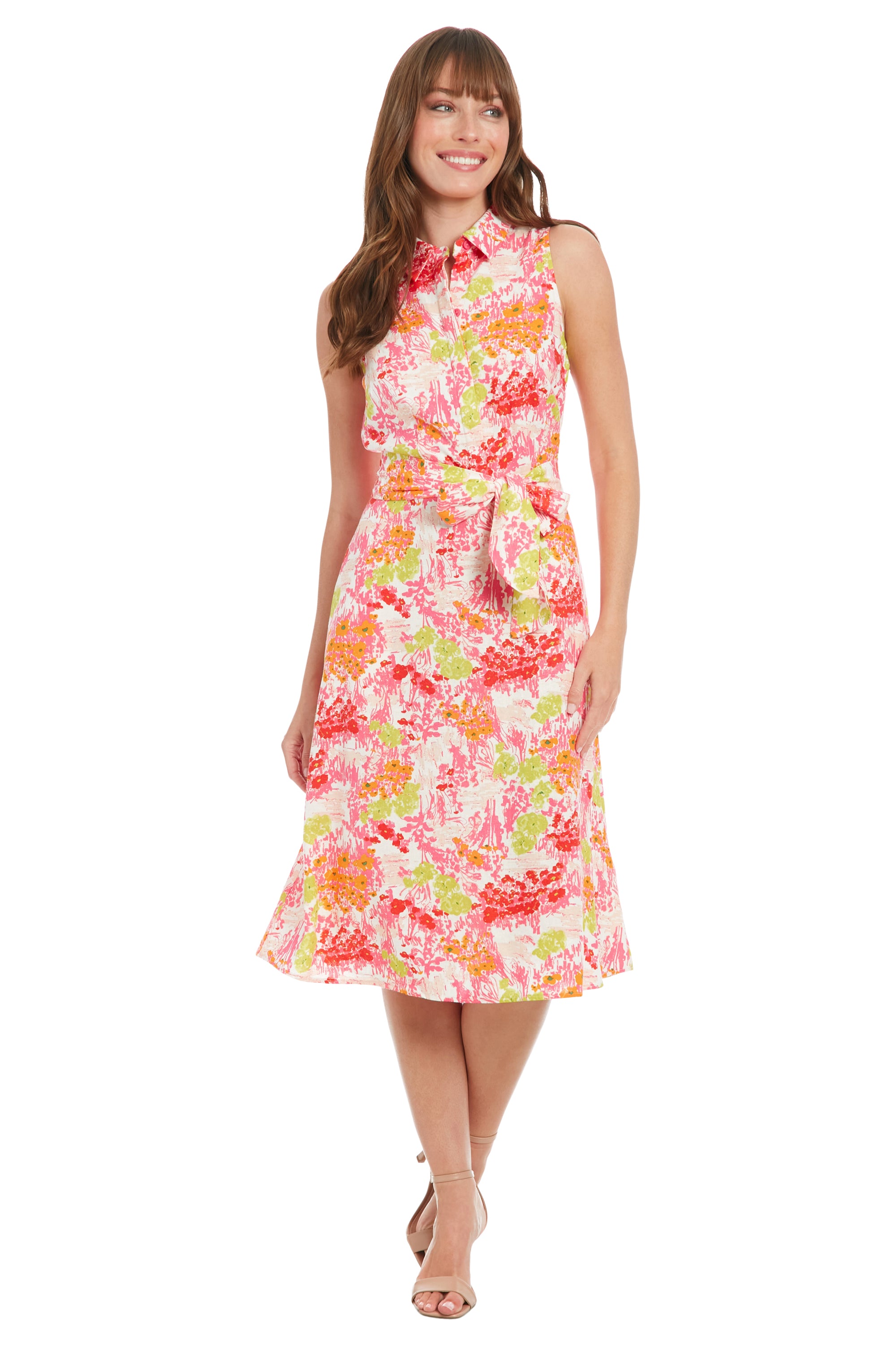 Manuela Shirtdress: in Artistic Floral