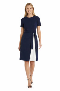 Lainy Colorblock Tie-Waist Dress