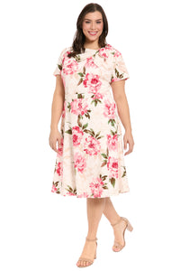 Colleen Neck Side Tie in Outlined Roses