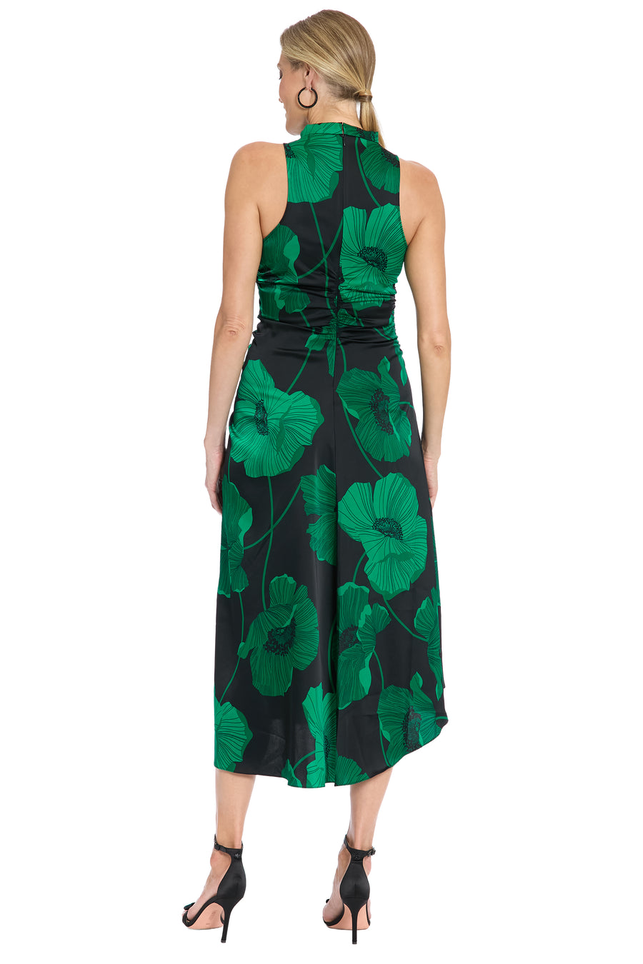 Lisbeth Mock Neck Halter in Charmeuse