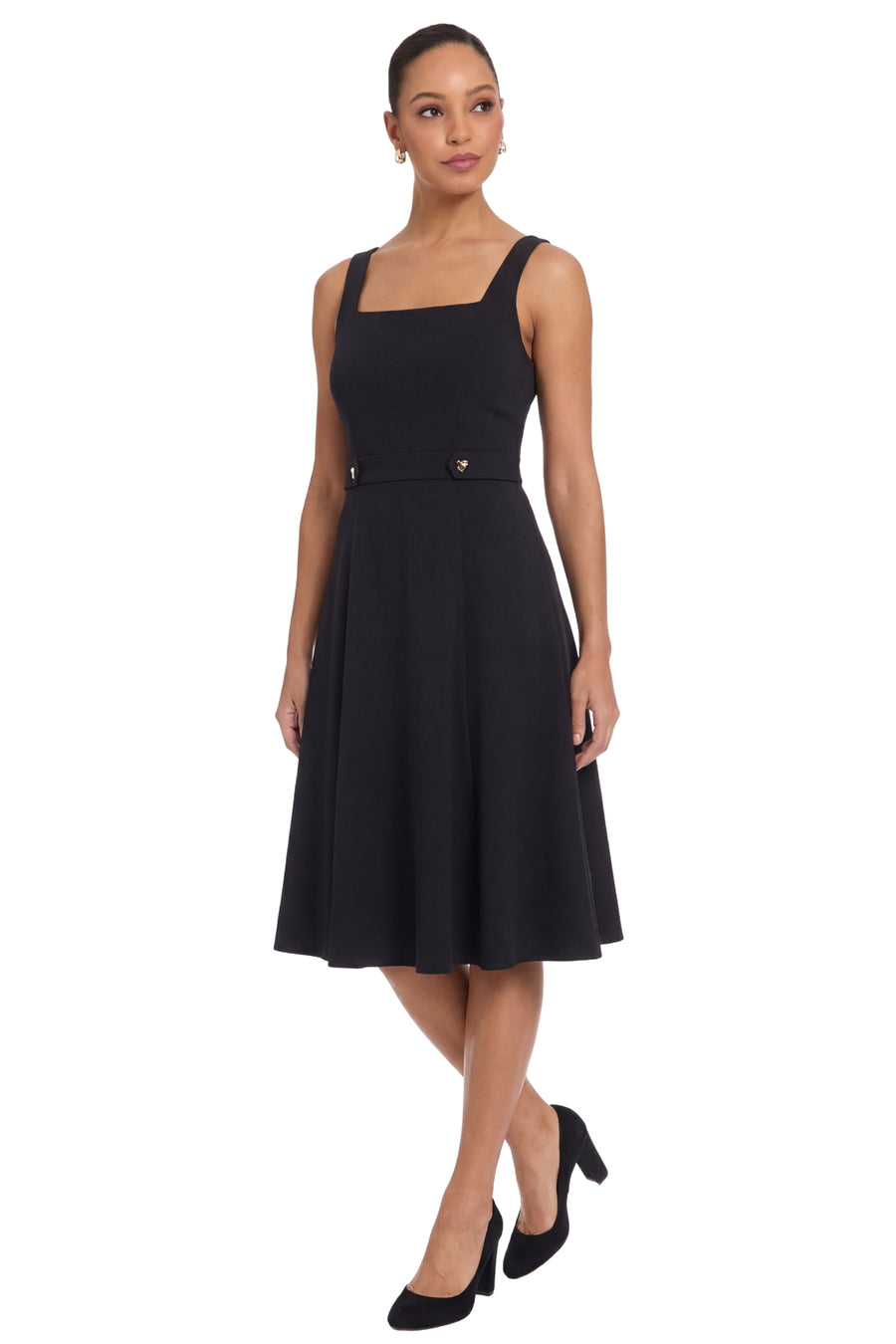 Rielle Square Neck Sleeveless Midi