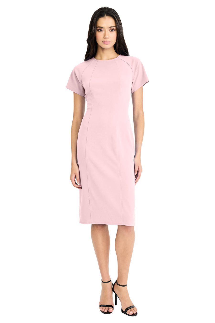 Isabela Short Sleeve Tailored Sheath Dress