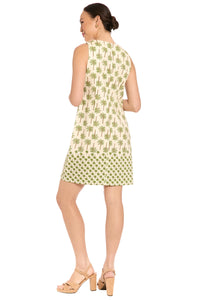 Miranda Cotton Shift in Palm Field Border
