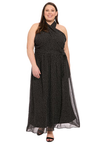 Onyx in Chiffon Pin Dots