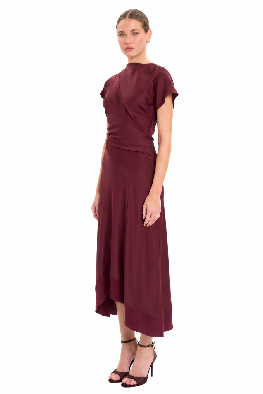 Bindi Flutter Sleeve A-Line Midi