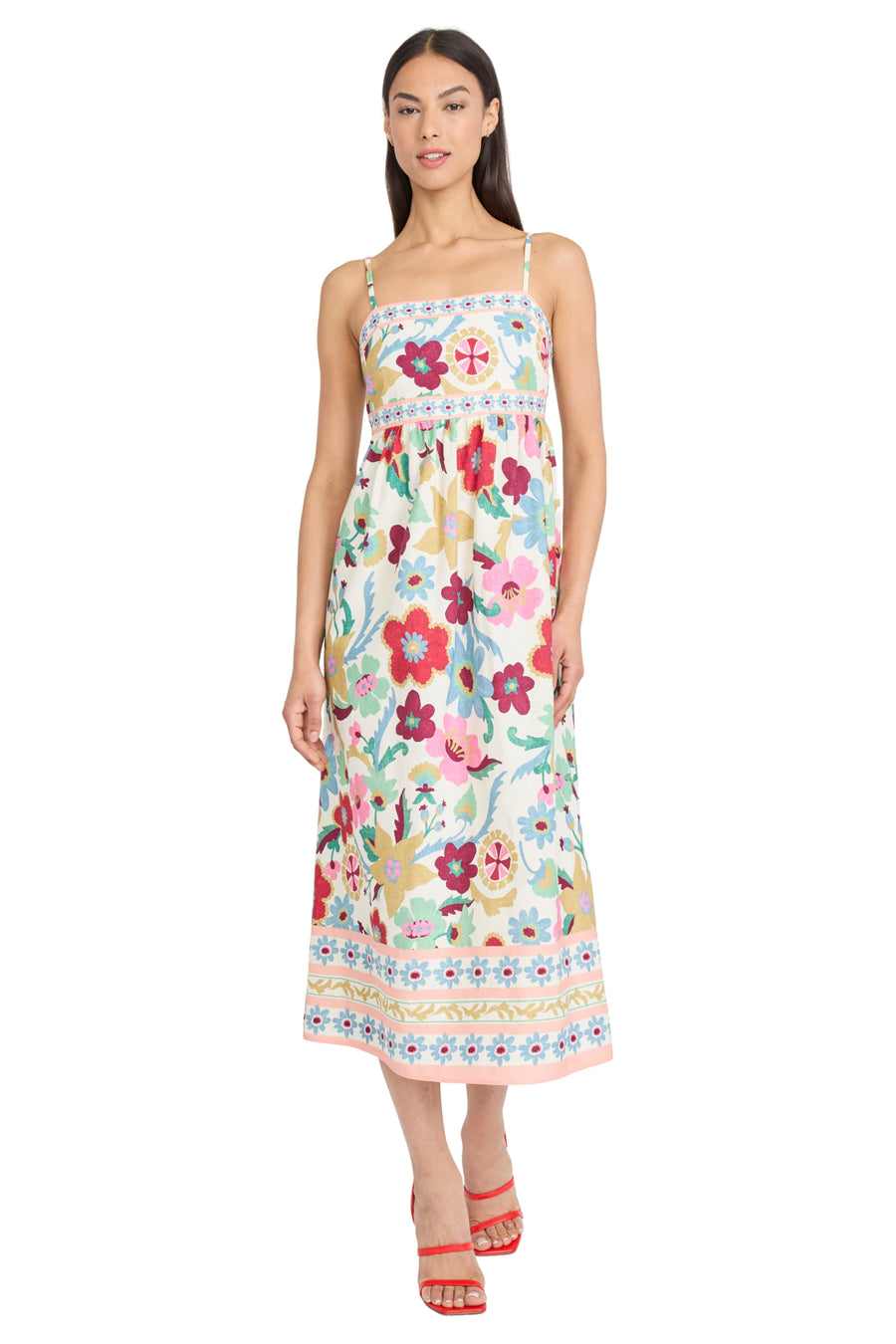 Lionel Linen Spaghetti Strap Midi Lionel Linen Spaghetti Strap Midi