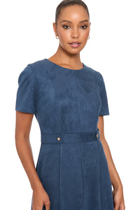Quill with Short Sleeves in Suede