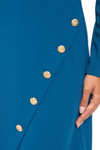 Greer Long Sleeve Faux Button Skirt