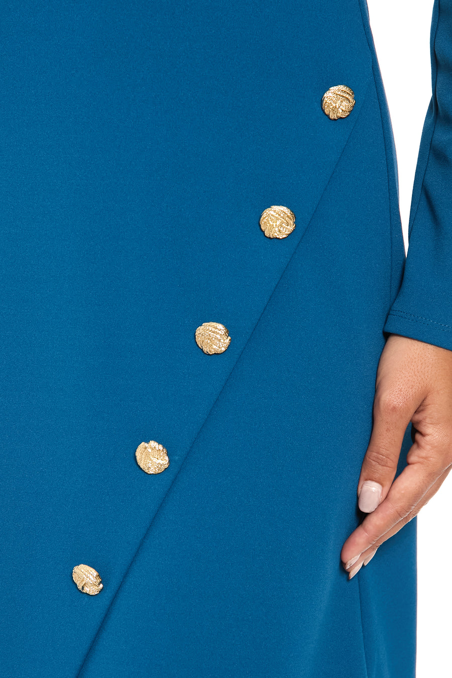 Greer Long Sleeve Faux Button Skirt