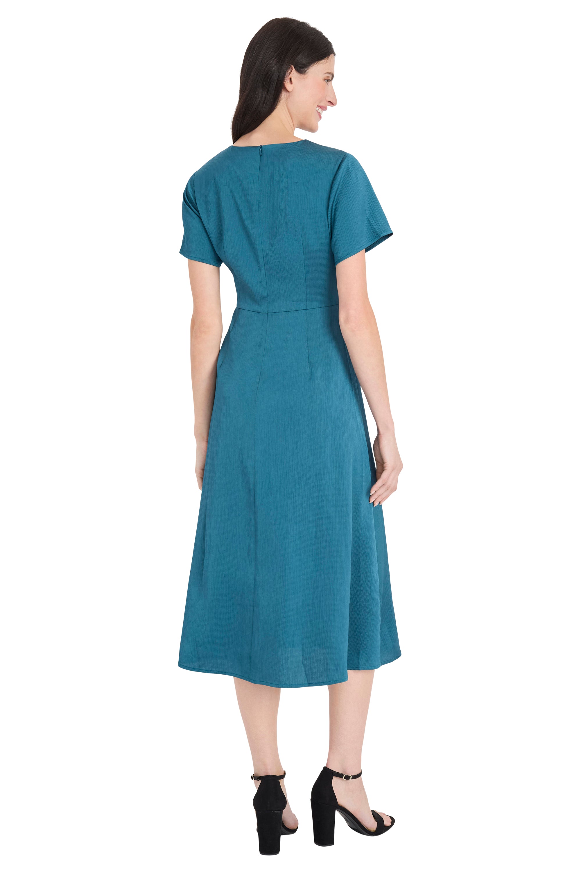 【M】アウディーレ　Metropolitan lady dress Arianne Gold Waist Detail Midi Dress A-Line | Maggy London