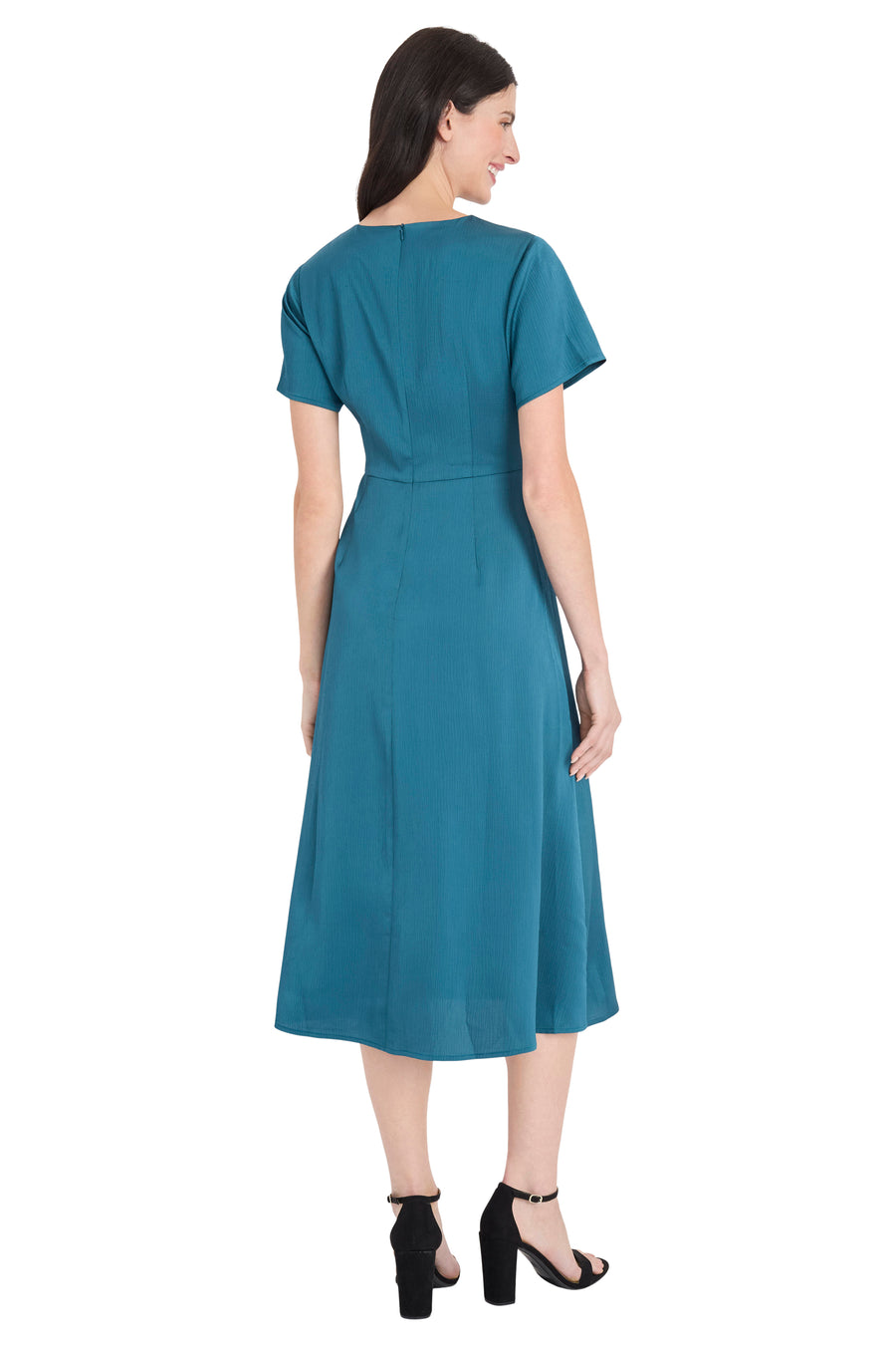 Arianne Gold Waist Detail Midi Dress