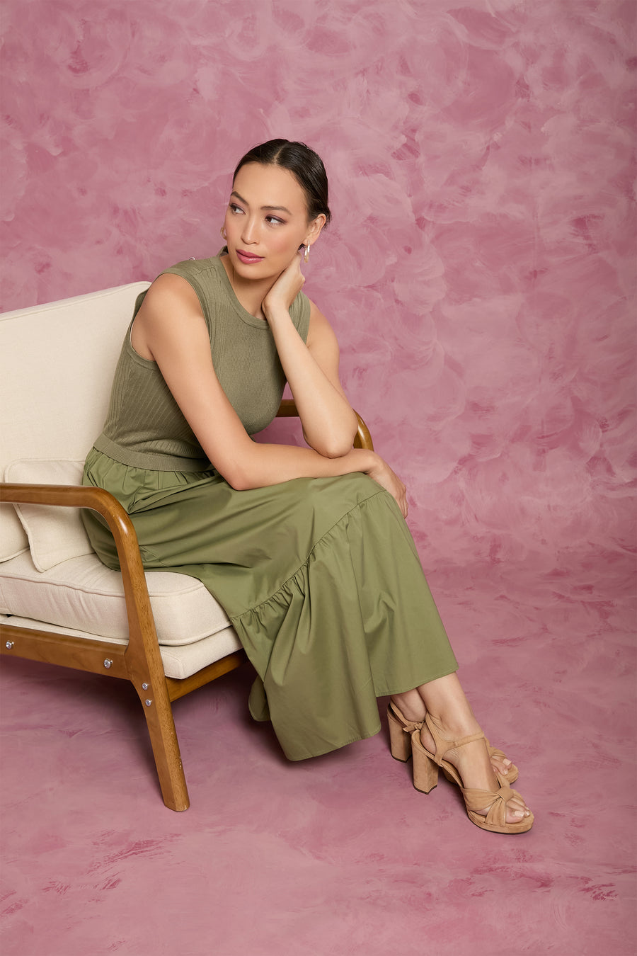 Jazzy Knit Twofer Midi