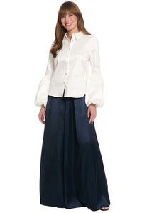 Cerah Blouse Lustrous Bubble Sleeve