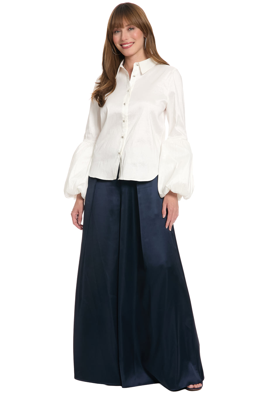 Cerah Blouse Lustrous Bubble Sleeve