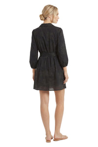 Dannie Cotton Bishop Sleeve Shirtdress
