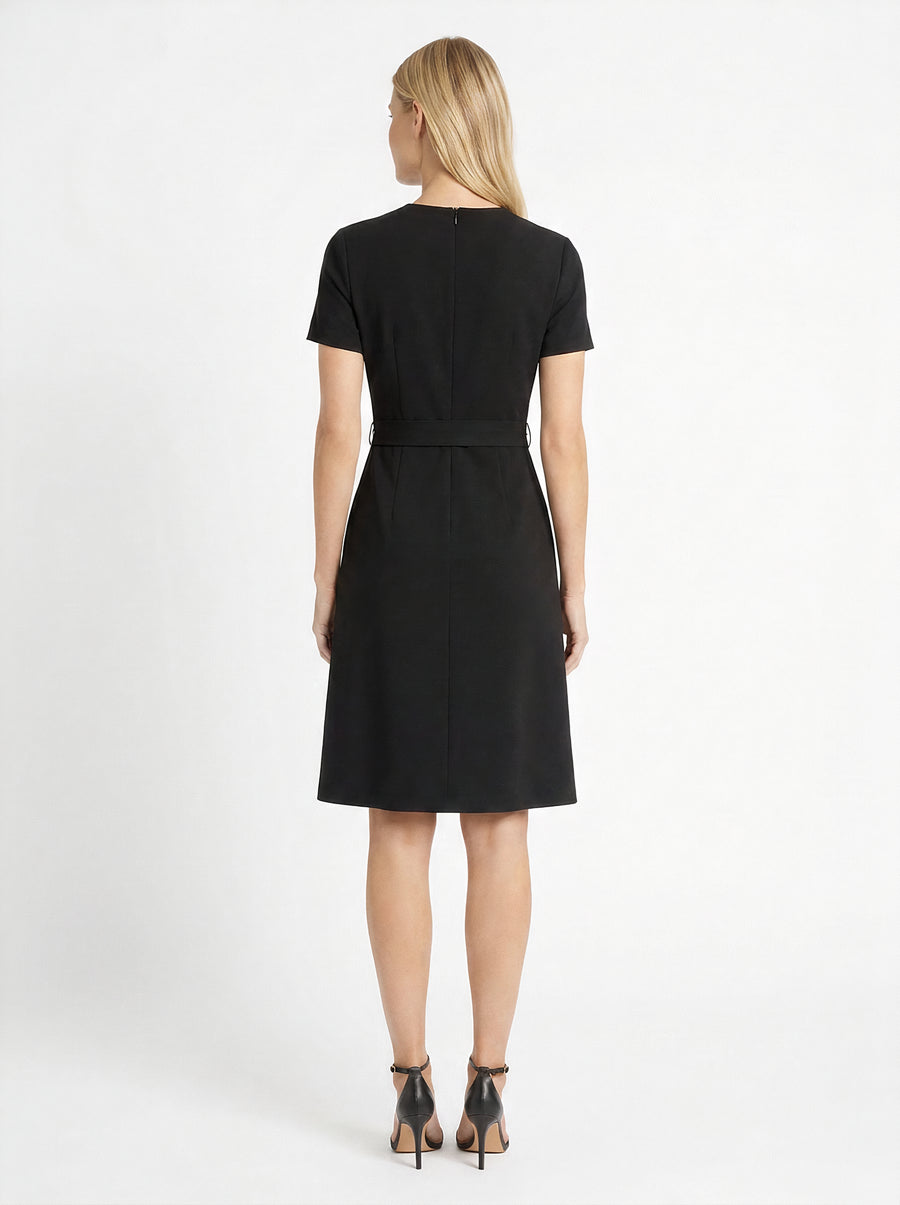 Lainy Colorblock Tie-Waist Dress