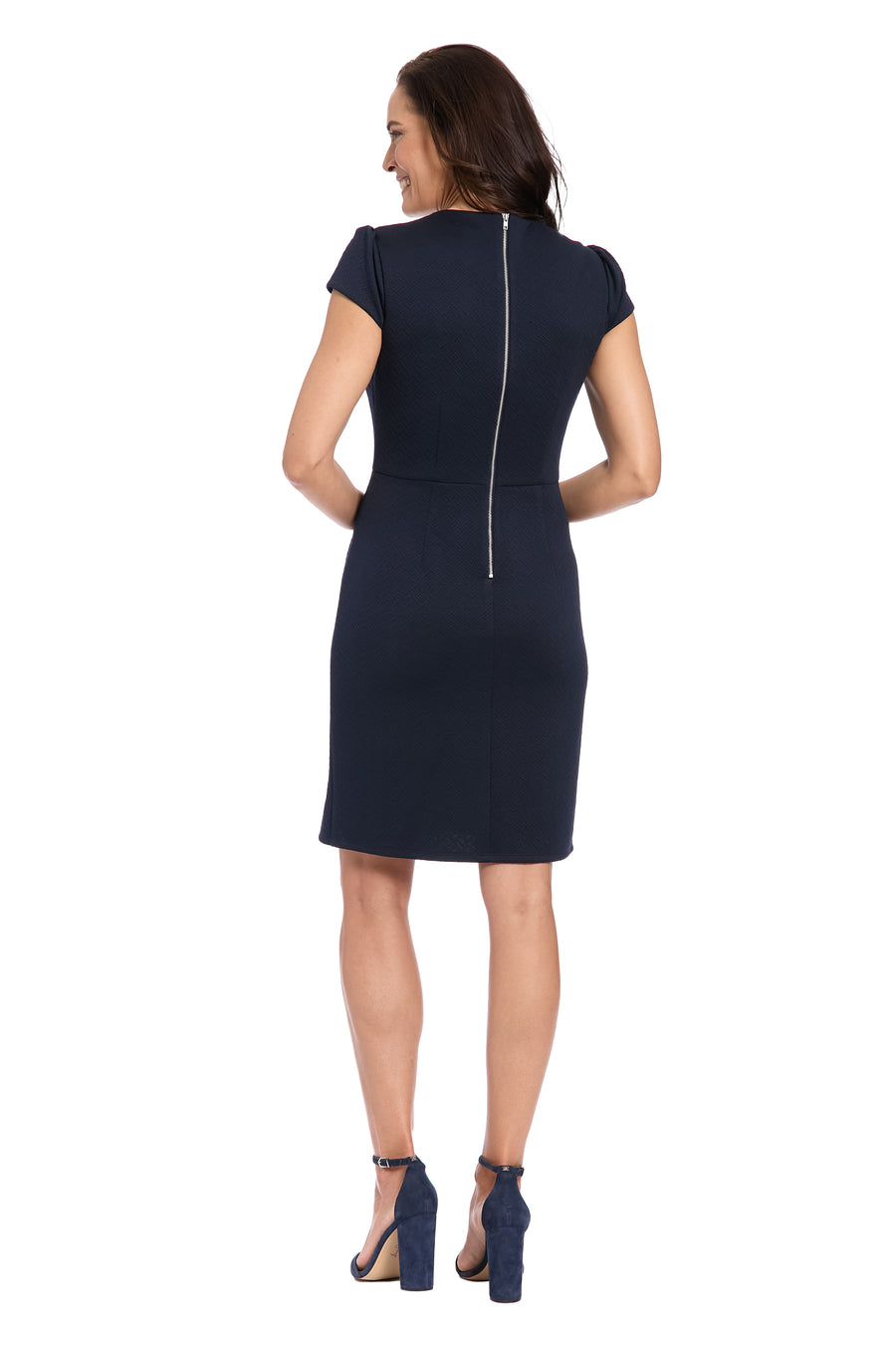Greer Structured Diamond Knit Dress