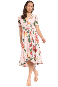 Danixa Ruffle Wrap Eyelet Scroll in Wild Orchid