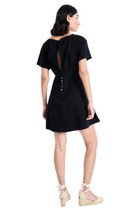 Niles Cotton Square Neck Fit & Flare Mini