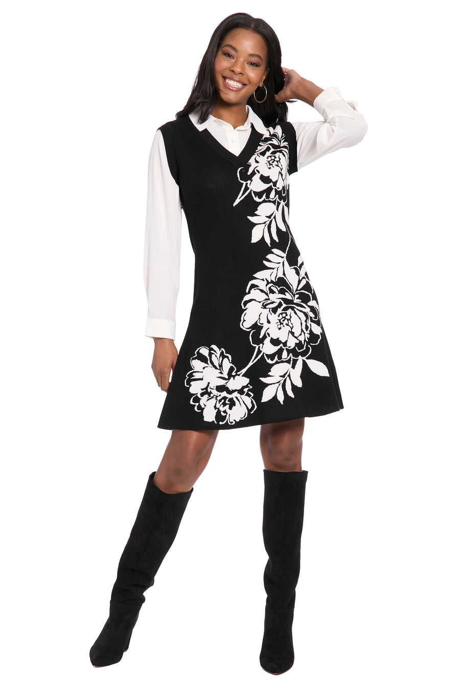 Bridger Two-fer Sweater Dress