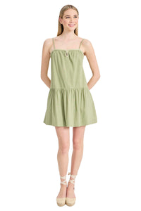 Clint Tiered Keyhole Neck Mini Dress