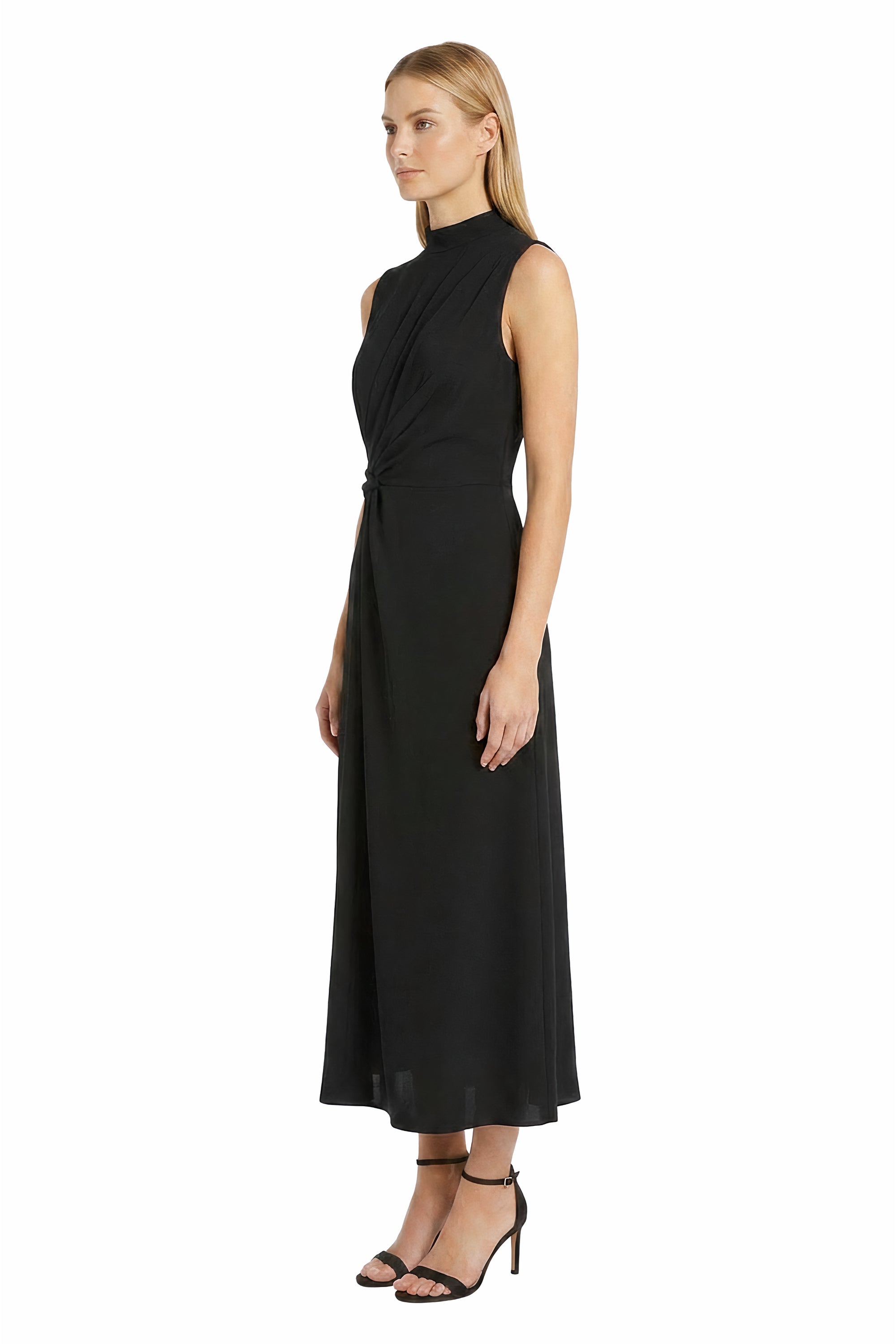 maggy london adaire maxi dress MIDI DRESS WITH HALTER NECK BLUE/GREEN / Standard / 4
