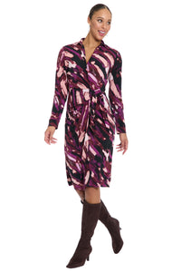 Rhea Sheath Criss-Cross Collared Midi Dress