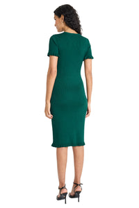 Caitlyn Ruffle Sleeve Sweater Dress