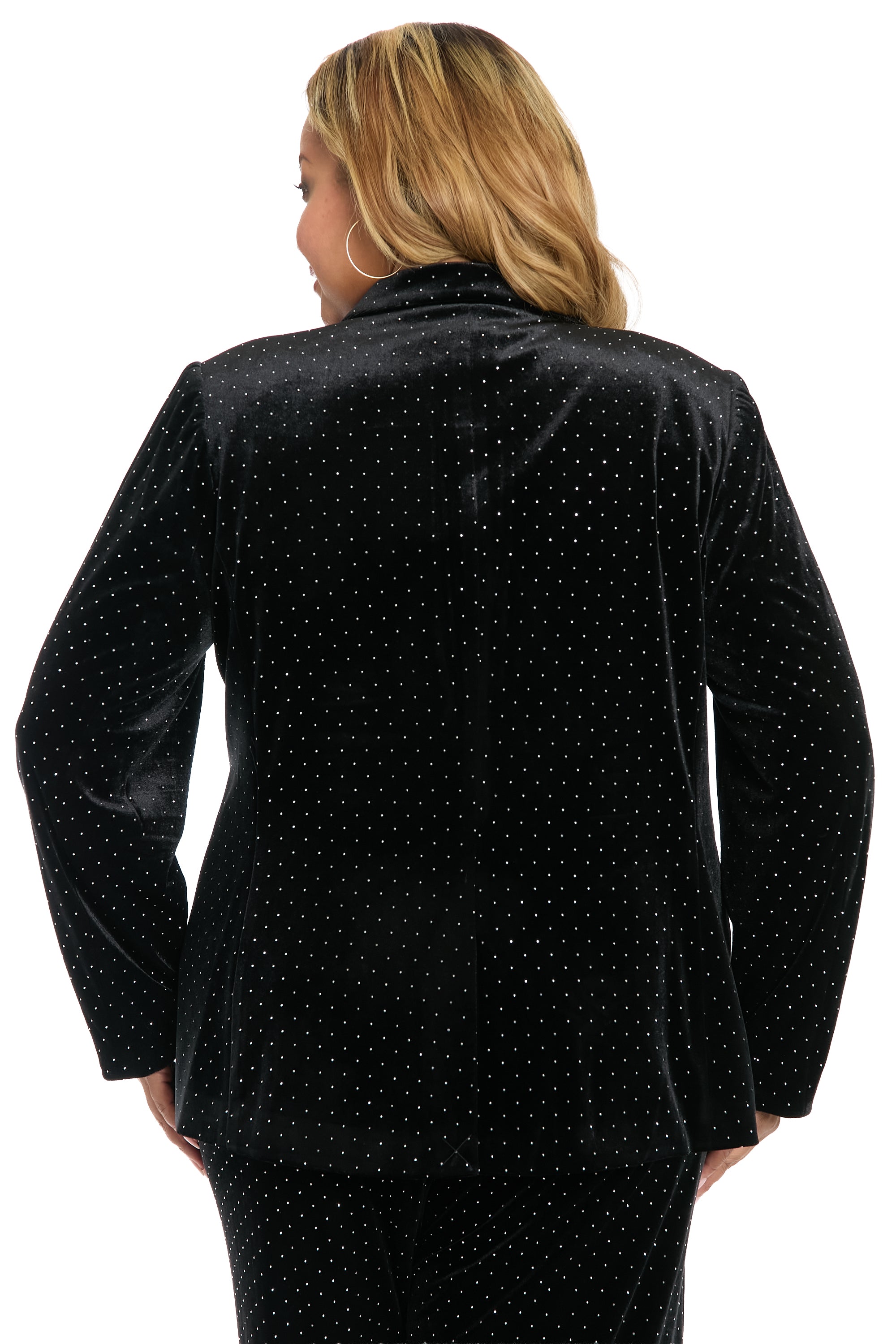 Brighton Blazer in Vivian Velvet Long Sleeve | Muse by Maggy London