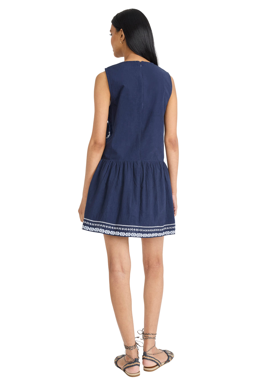 Colton Cotton Embroidered Mini