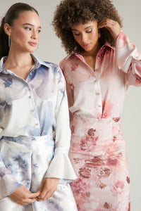 Delancey Button Front Blouse