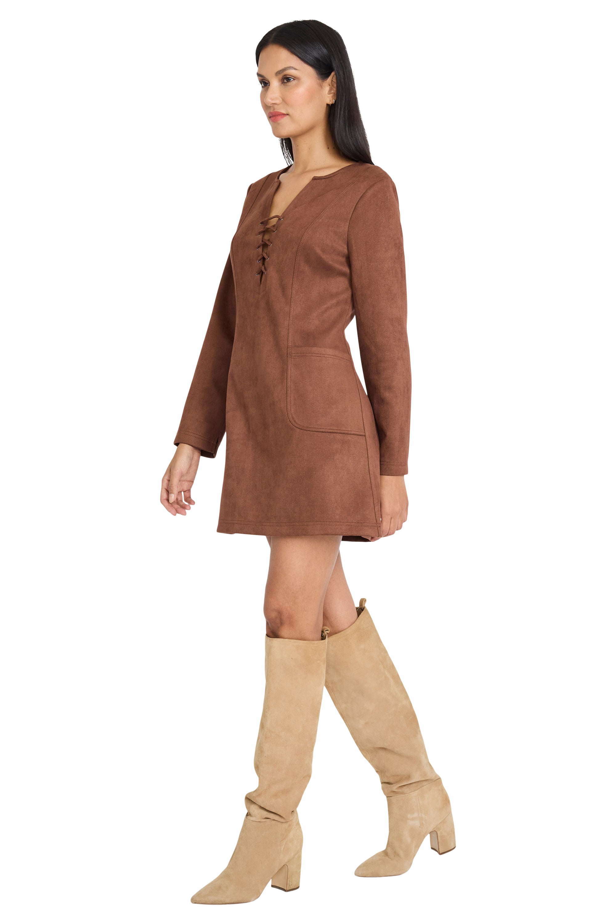 Matthew Suede Mini Dress Maggy London Matthew Suede Mini Dress Maggy London