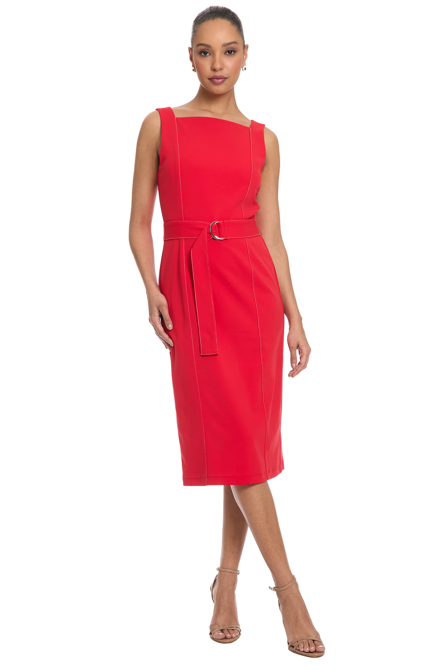 olinda midi dress Olinda Midi Dress - Oatmeal Black