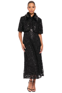 Clement Cropped Sequin Bolero Jacket