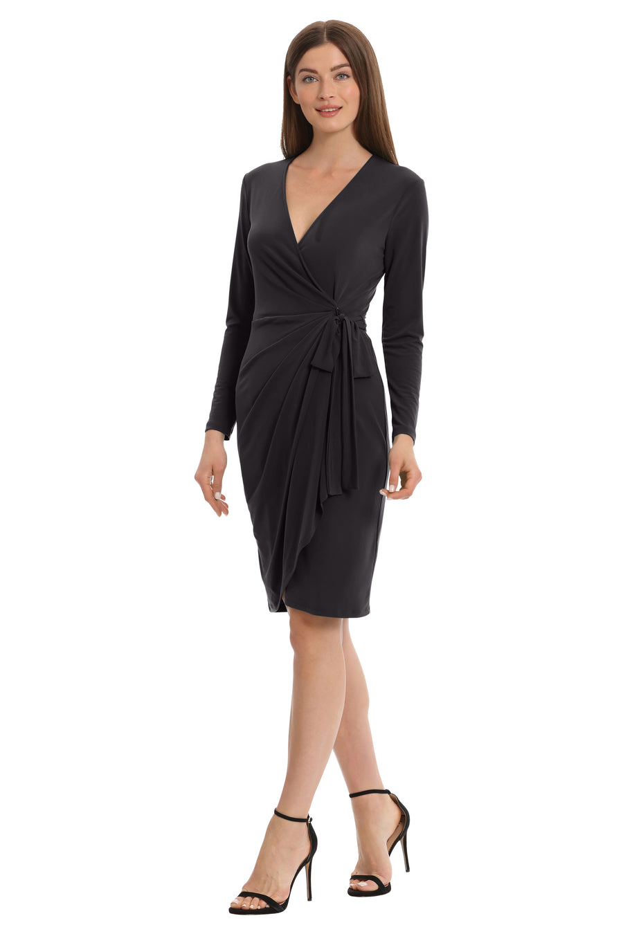 LONG SLEEVE WRAP DRESS Maggy London LONG SLEEVE WRAP DRESS Maggy London