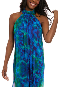Godiva Jumpsuit in Aura Watercolor