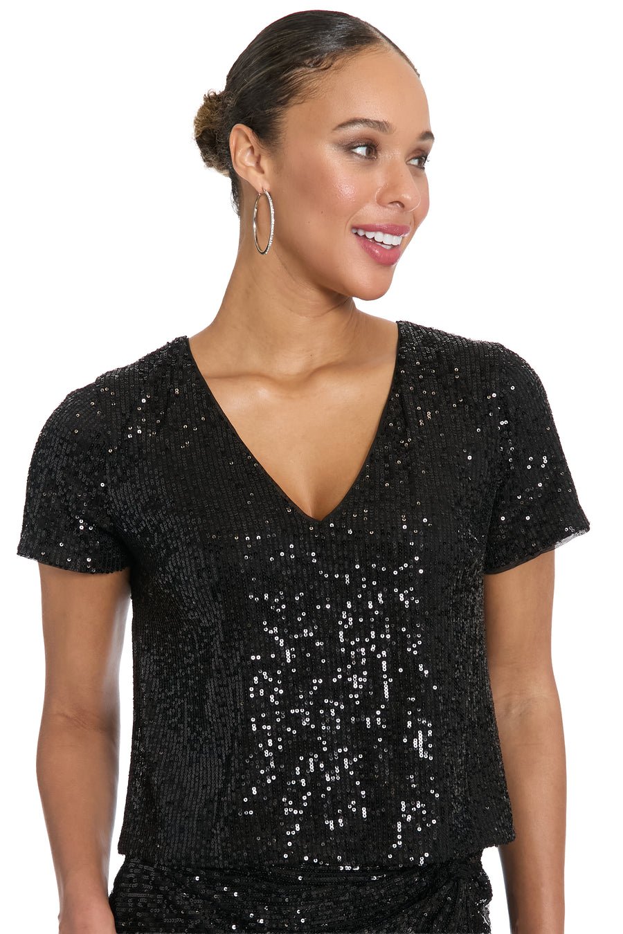 Willis V-Neck Cropped Tshirt Top