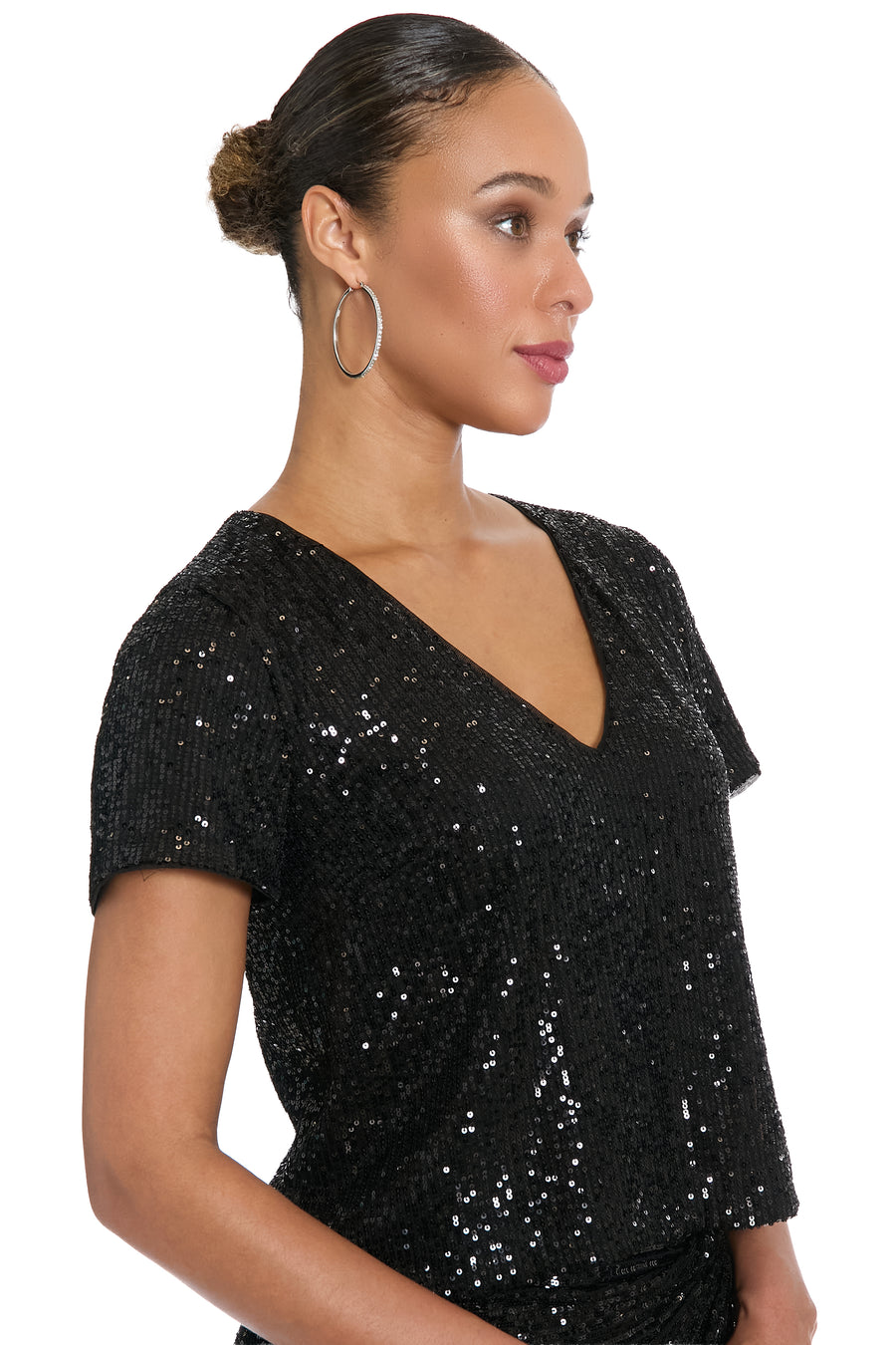 Willis V-Neck Cropped Tshirt Top