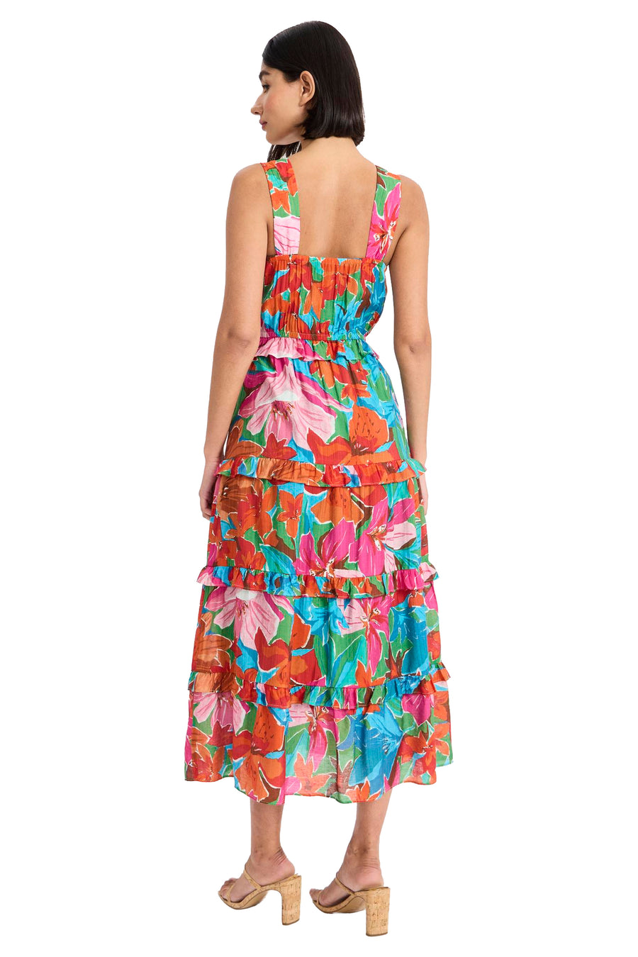 Martha Tiered Ruffle Midi