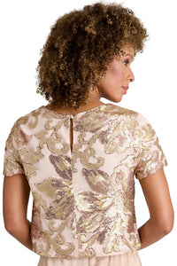 Chelsea Jewel Neck Sequin Top