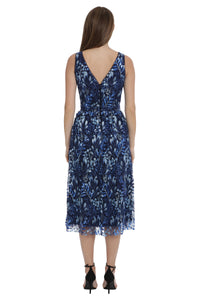 Agnes Embroidered Sequin Fit & Flare