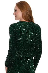 Kennedy Sequin Bow Cardigan