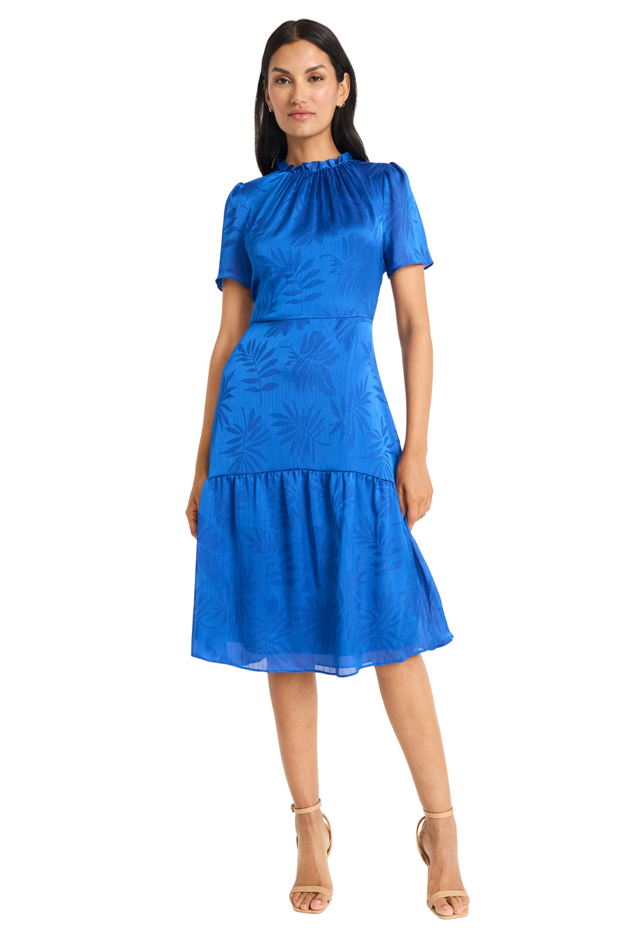 Lorraine Knee-Length A-Line Dress Short Sleeve | Maggy London FUSCHIA / Standard / 12 Lorraine Knee-Length A-Line Dress Short Sleeve | Maggy London FUSCHIA / Standard / 12
