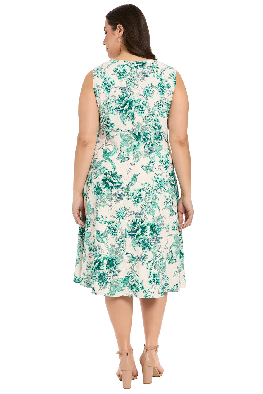 Jordyn Keyhole Midi in Nature's Eyelet